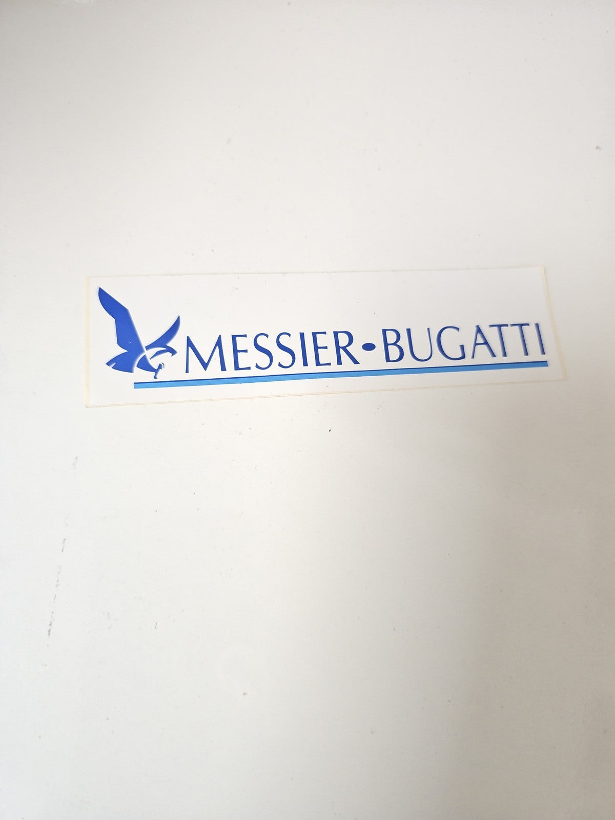 Vintage autocollant publicitaire ancien Messier Bugatti grand format collection