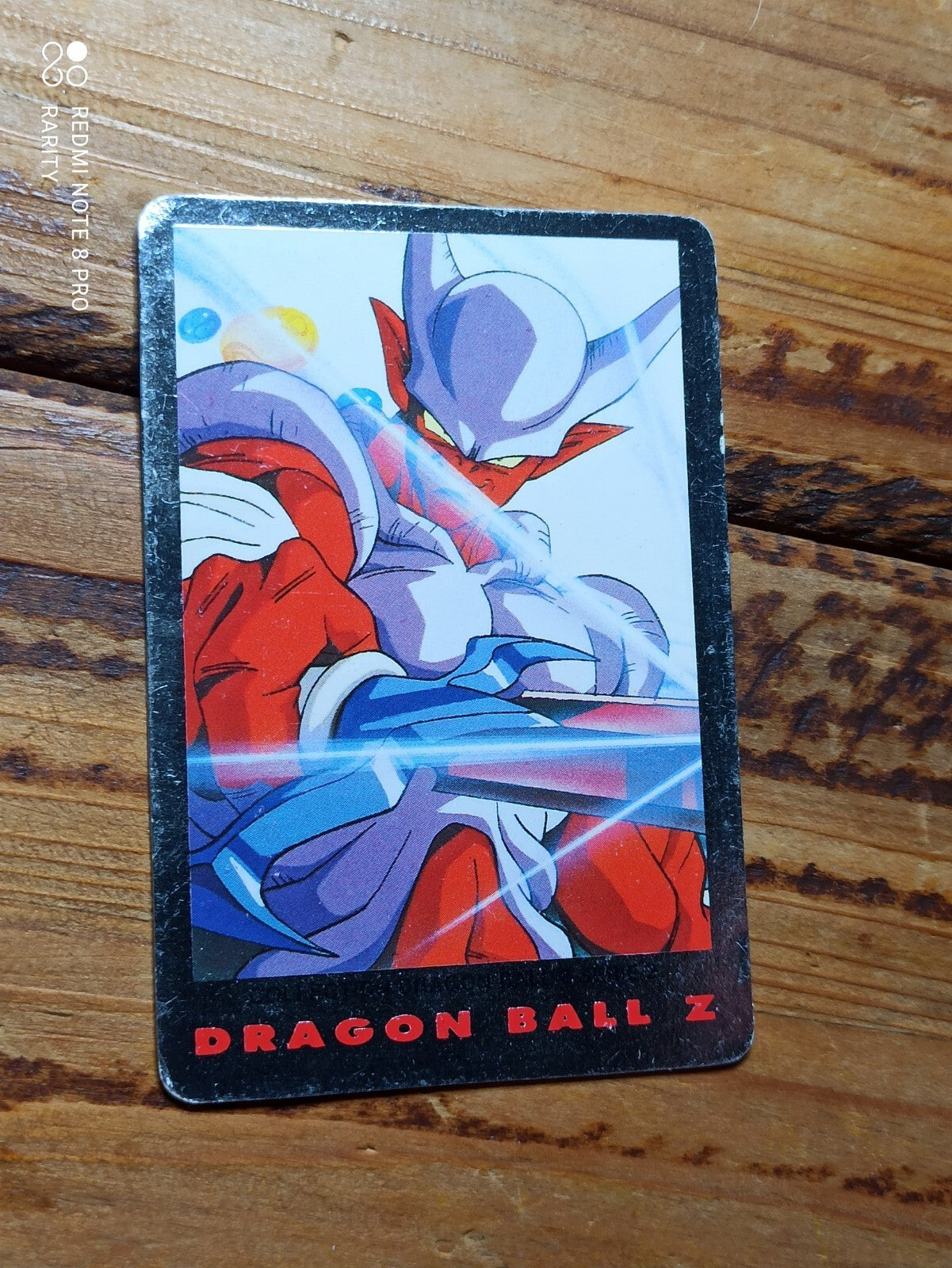 Carte Dragon Ball Z Cardass Série 1 effet brillant personnage DBZ