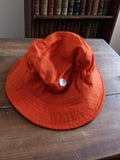 Chapeau bob homme orange vintage La Chapellerie neuf deadstock rare