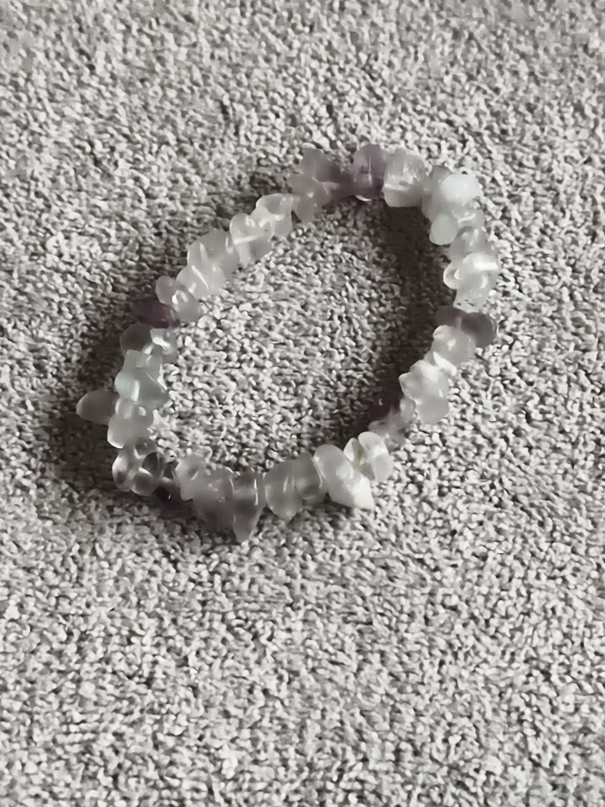 Bracelet pierres naturelles éclats multicolores, bijou élastique pierre fine