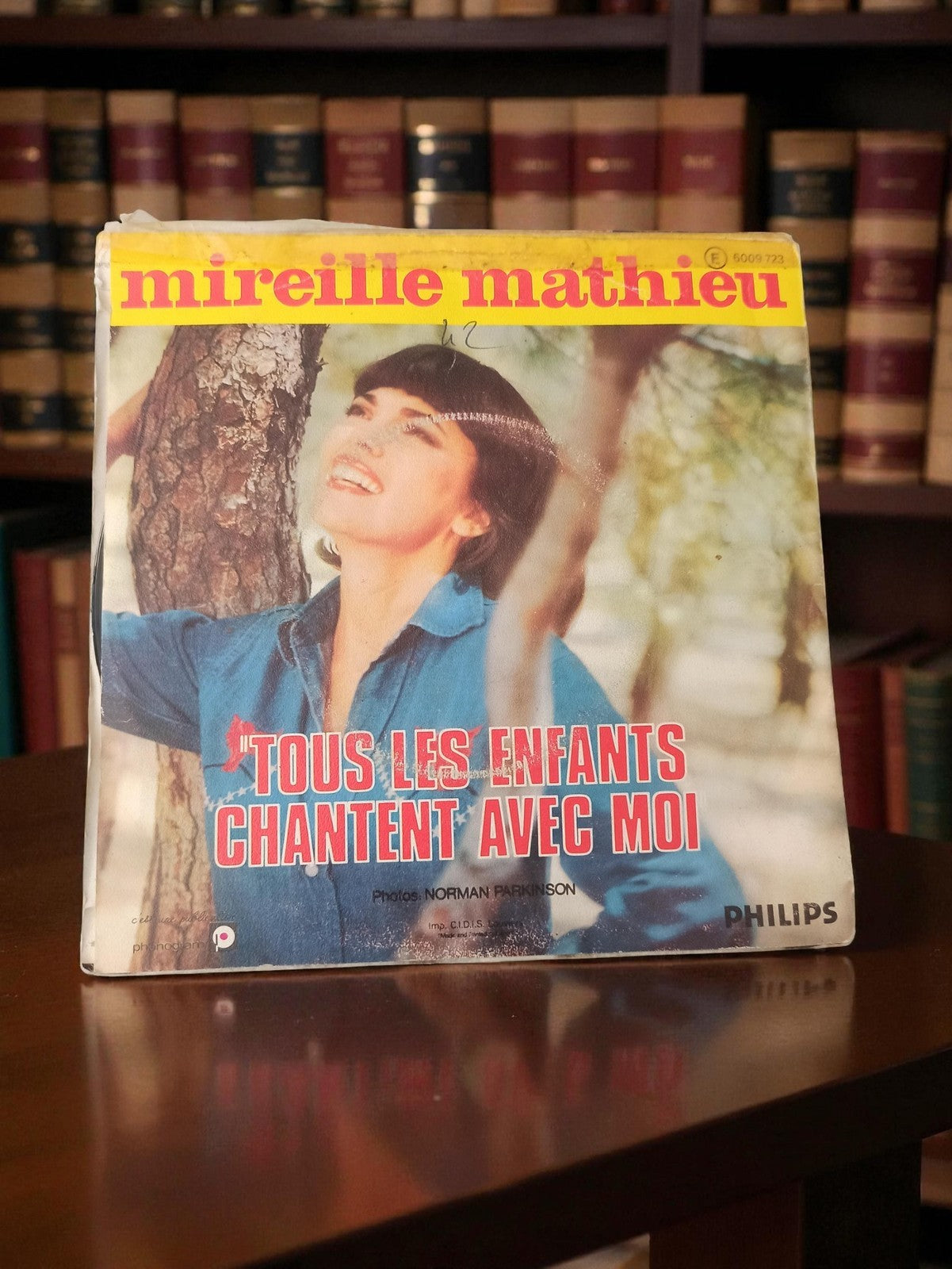 Disque vinyle 45 tours Mireille Mathieu Philips ancien chanson française vintage