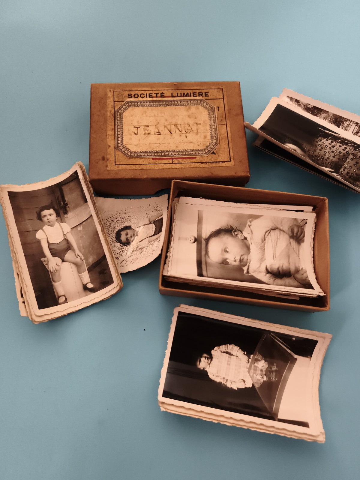 Photographies anciennes noir et blanc années 40-50 boîte Société Lumière