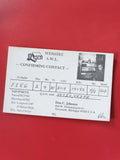 Carte QSL radioamateur SWL WDX8TEC contact F3EG Don C. Johnson USA