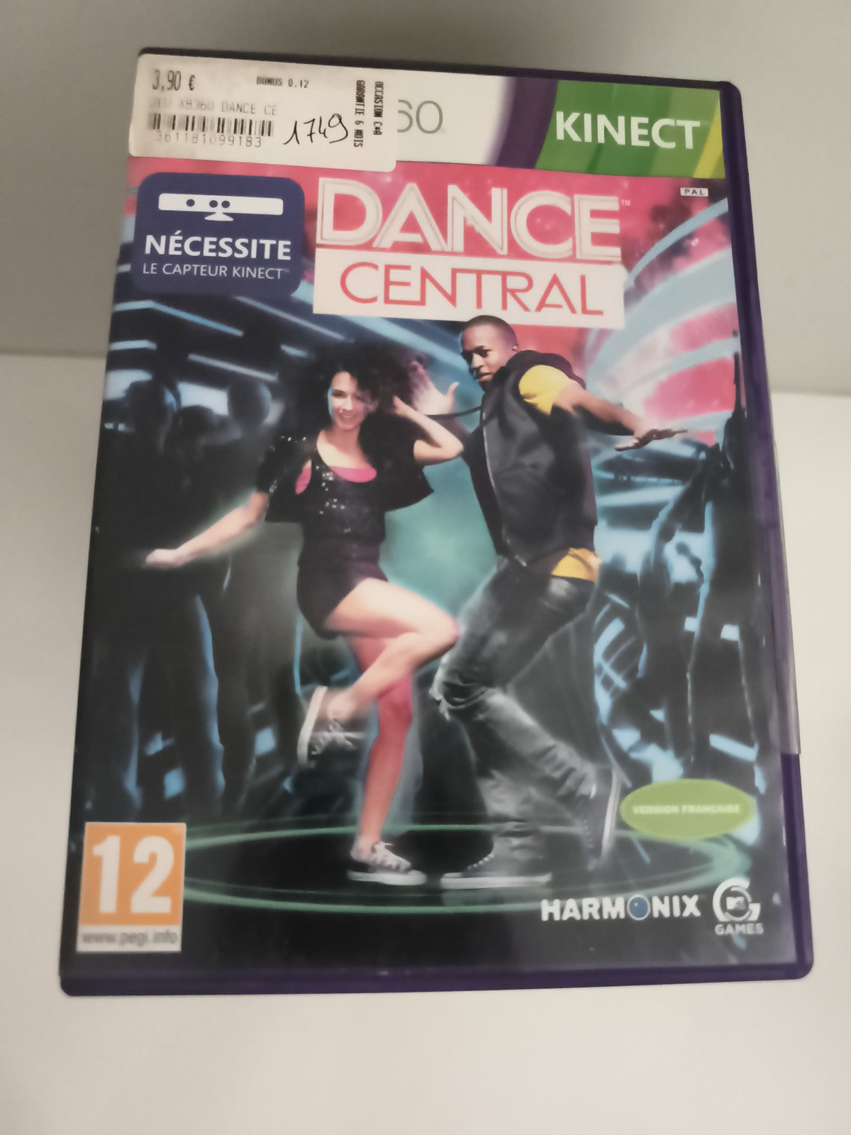 Jeu Xbox 360 Dance Central Kinect Harmonix version française