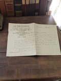 Lettre manuscrite ancienne guerre 39-45 LA PROTECTRICE témoignage vintage