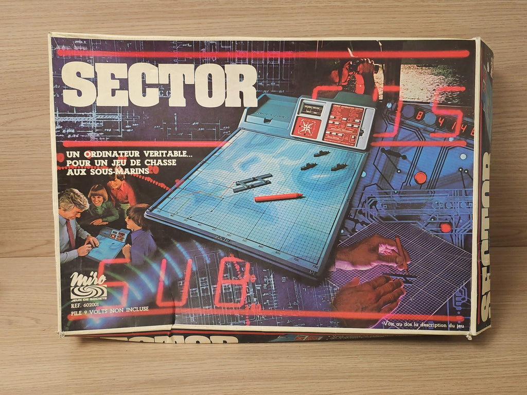 Jeu de société SECTOR occasion en l'état, pièces non vérifiées, plateau stratégi