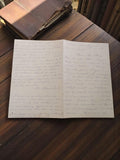 Lettre manuscrite ancienne Valloires 9 décembre V?ux de rétablissement M. Chamba