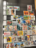 Timbres Suisse Helvetia oblitérés lot thématique 1990s colorés philatélie