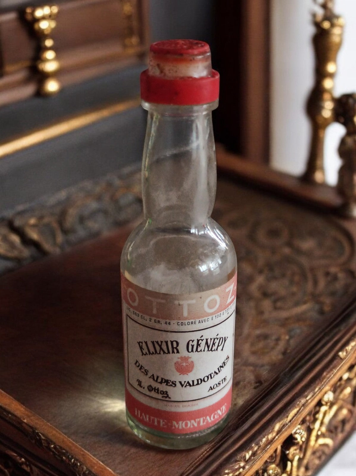 Mignonette Elixir Génépy Ottoz vintage Alpes Valdôtaines Haute Montagne