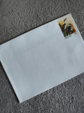 Lettre affranchie Australie timbre oiseaux 20c philatélie enveloppe (Ref 27)