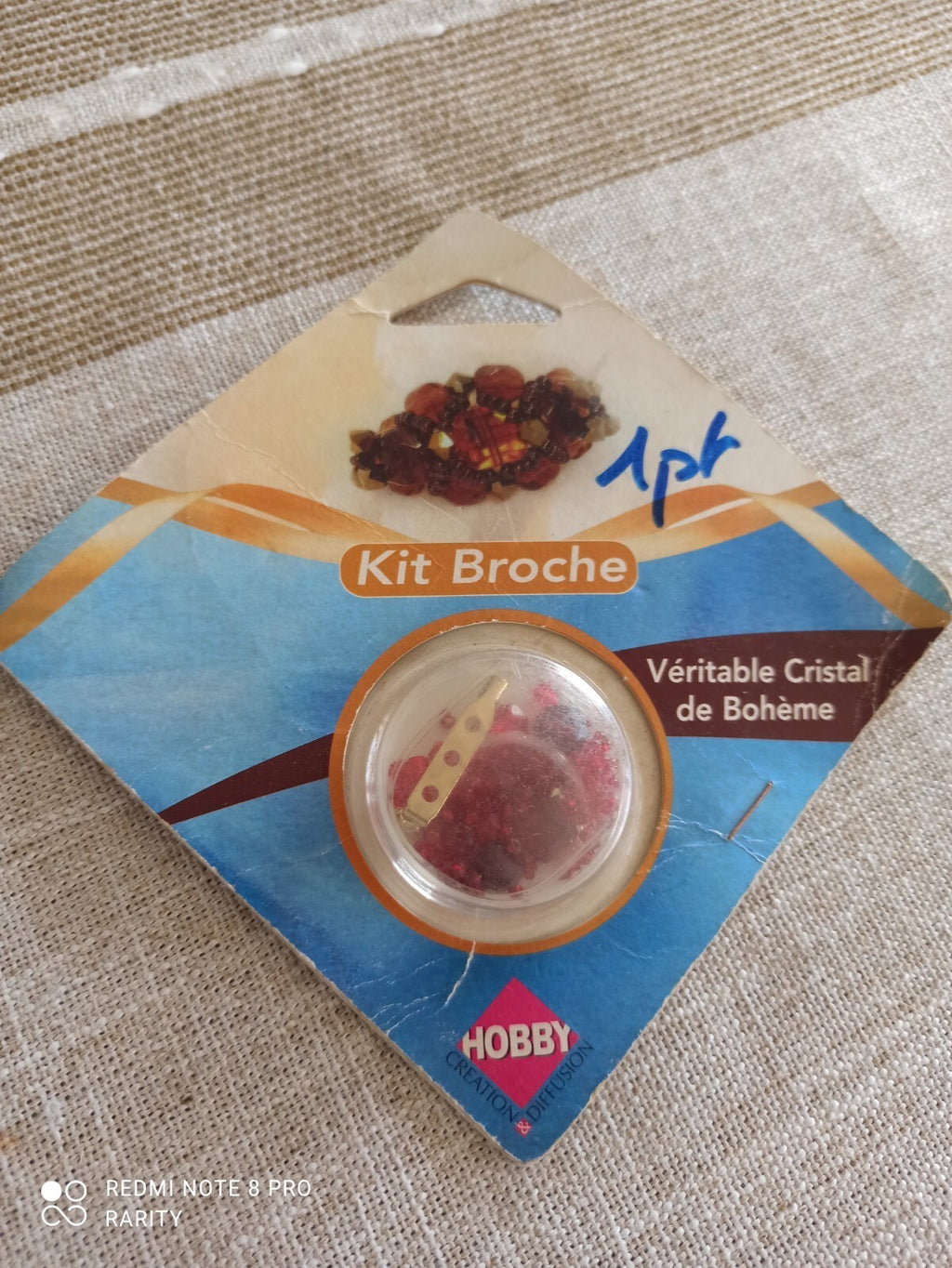 Kit broche cristal de Bohème Hobby Création ? Véritable cristal, vintage DIY