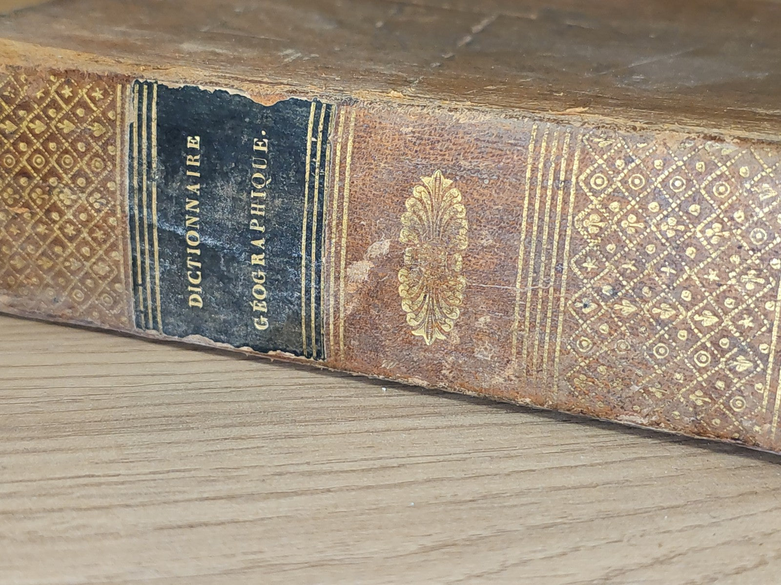 Dictionnaire géographique vosgien ancien vintage livre régional collection rétro