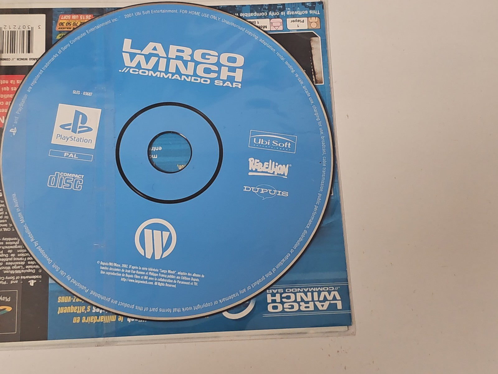 Jeu PS1 Largo Winch CD Seul pour Console Sony PlayStation Occasion PAL