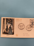 Lettre Premier Jour Goethe 1957 Paris FDC illustration Werther philatélie (Ref 2