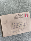 Lettre affranchie Réunion 1990, cachet Petite-Île, timbre Marianne, Paris avion