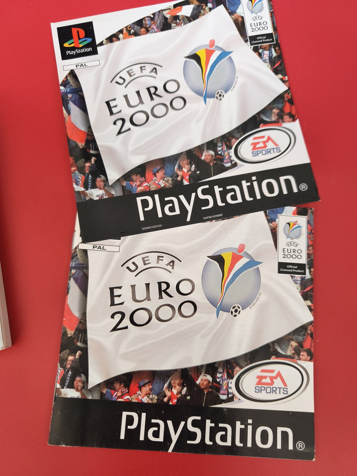 Notice originale jeu PS1 Euro 2000 PlayStation manuel d'instructions PAL occasio