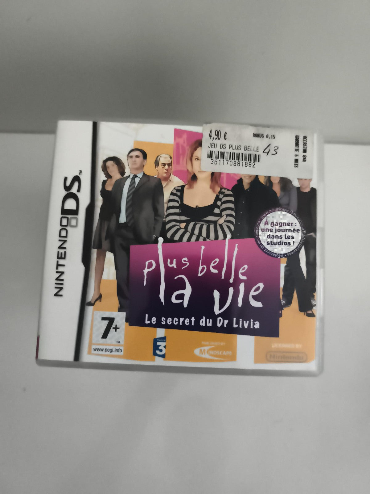 Jeu Nintendo DS Plus Belle la Vie Le secret du Dr Livia, France 3, Mindsape