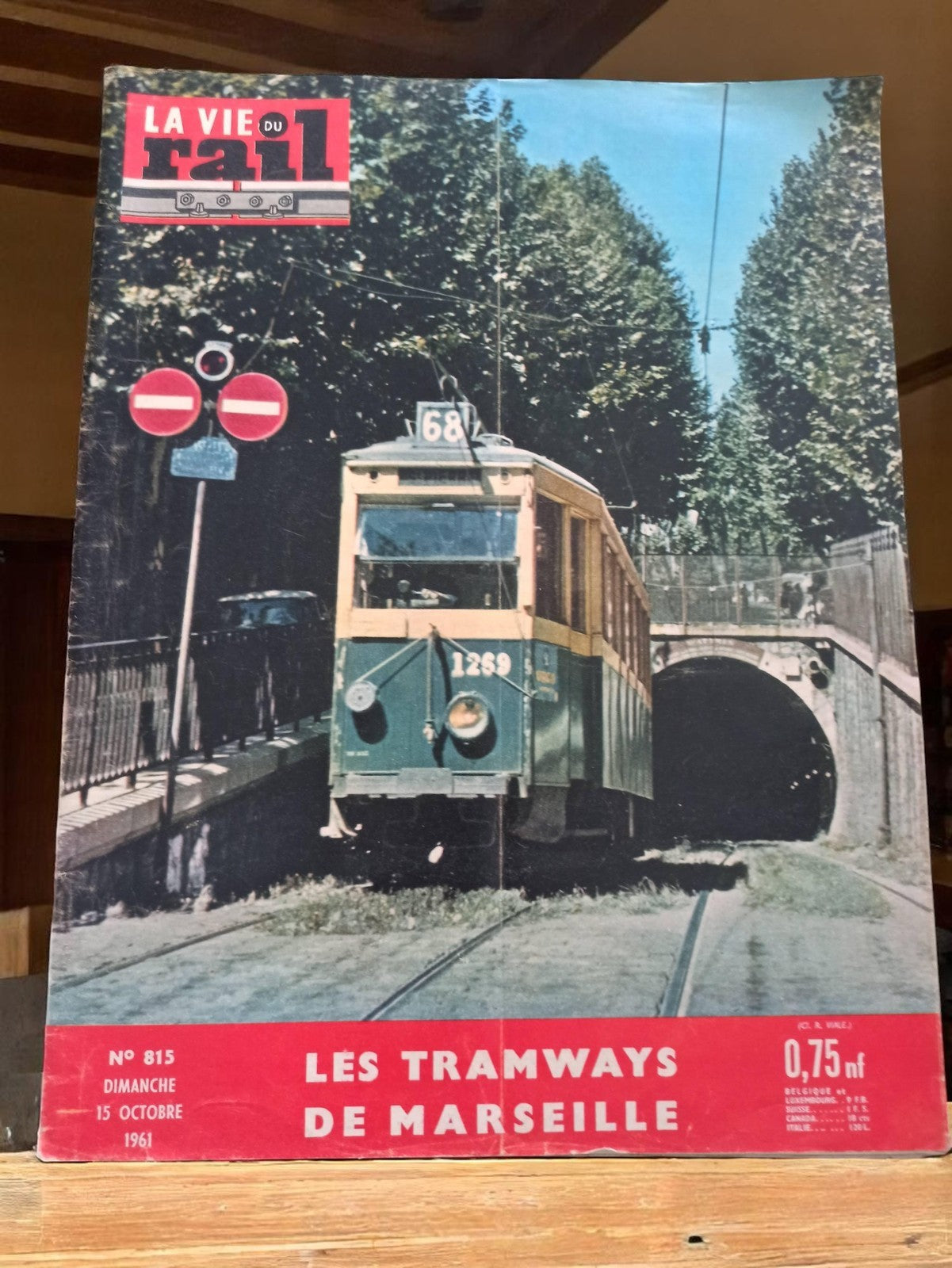Magazine ferroviaire vintage La Vie du Rail 1961 Marseille tramway