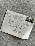 Lettre affranchie Tunisie 1956 cachet Tunis timbre 25f Marseille philatélie