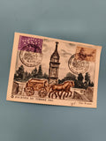 Carte premier jour Journée du Timbre 1963 Char Romain Toulon philatélie (Ref 2)