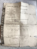 Ancien reçu officiel République Française Marseille 1888 Bouches-du-Rhône