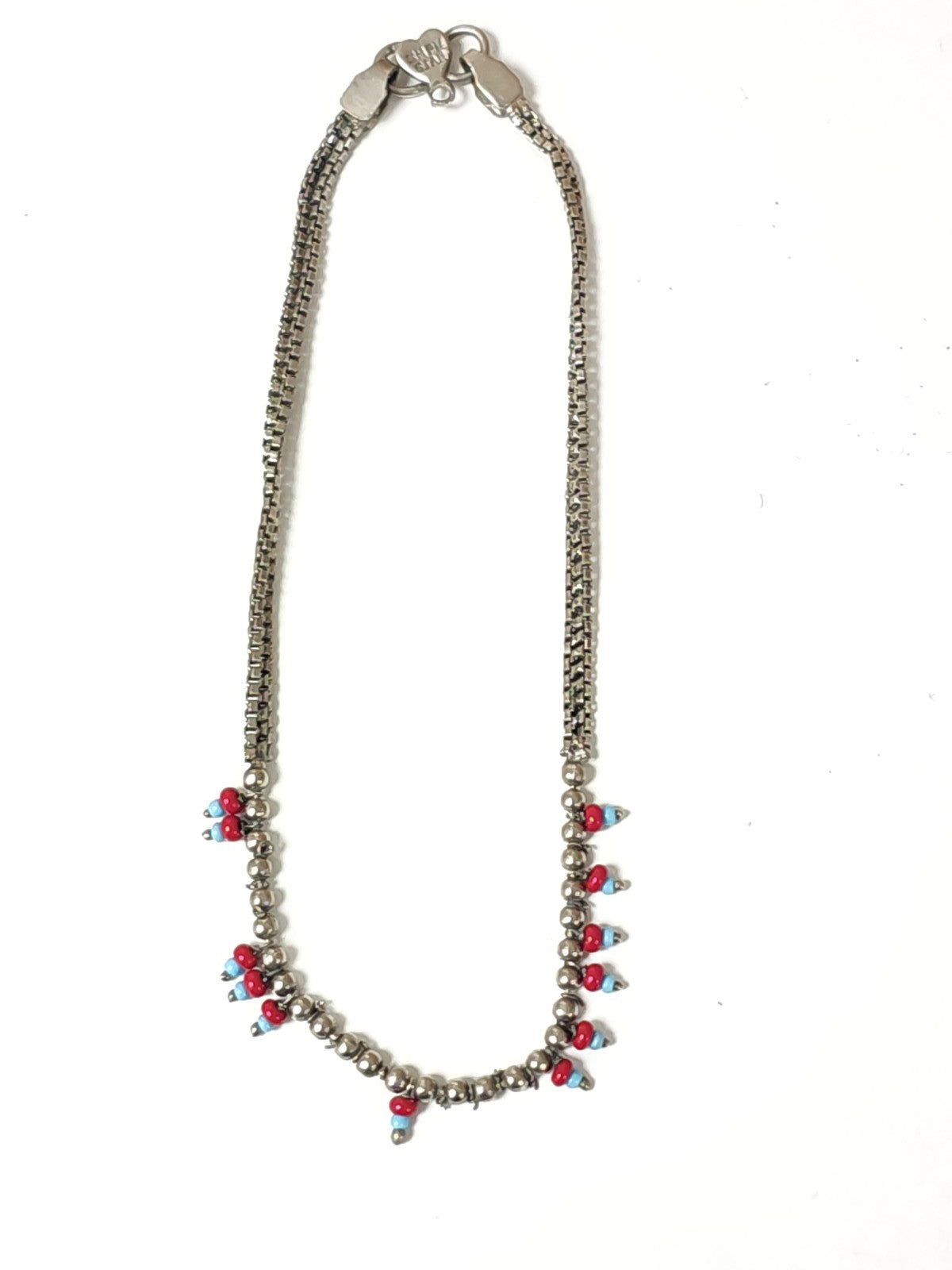 Collier ancien vintage signé SMPB, bijou rétro de collection, authentique occasi