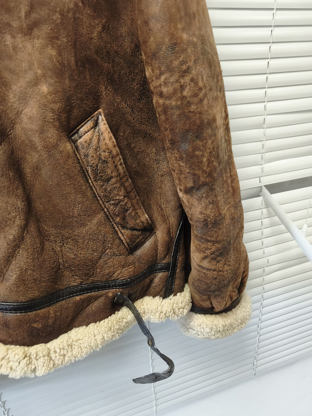 Blouson vintage homme Redskins cuir B32 XL ancien veste rétro collection