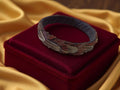 Bracelet vintage en plumes d?oiseau, bijou rétro, motif naturel original