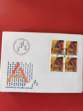 Enveloppe philatélie Suisse 1996 Guinness Record Bern timbres Helvetia 90 multic
