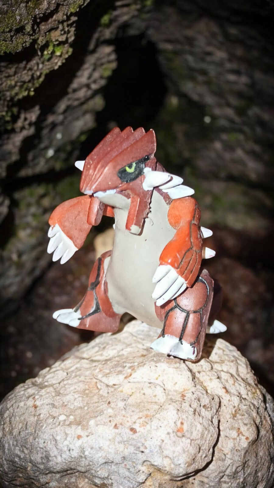 Figurine Pokémon Groudon PVC 2005/2006 vintage, rouge, rare, monstre de poche