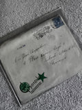 Lettre ancienne oblitérée France Esperanto timbre bleu cachet postal philatélie