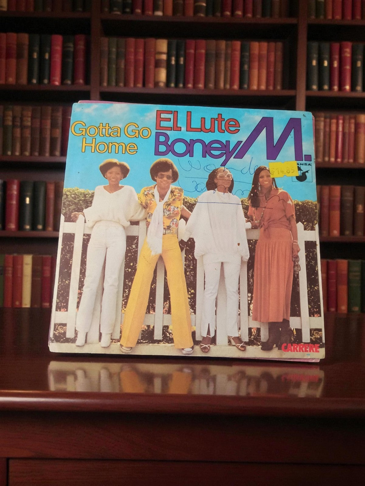 Vinyle 45 tours Boney M Gotta Go Home El Lute vintage pochette à restaurer