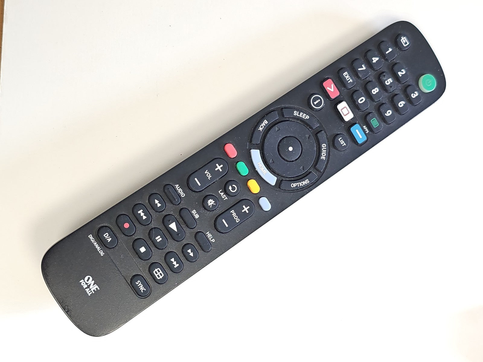 Télécommande universelle One For All URC1240 Contour 4 appareils TV DVD Hi-Fi