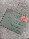 Lettre affranchie Monaco 1959 cachet Scolatex timbre rouge philatélie