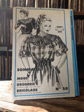 Patron couture ancien blouse femme 1984 vintage rétro N°50 broderie