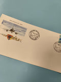Ancienne enveloppe Base aérienne 125 Istres avec timbres oblitérés aviation