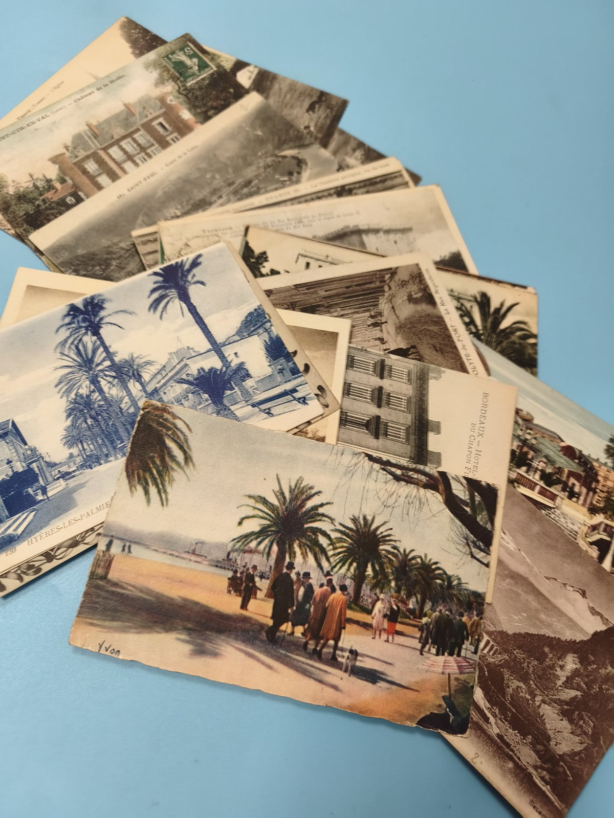 Lot cartes postales anciennes CPA divers lieux, paysages, France vintage
