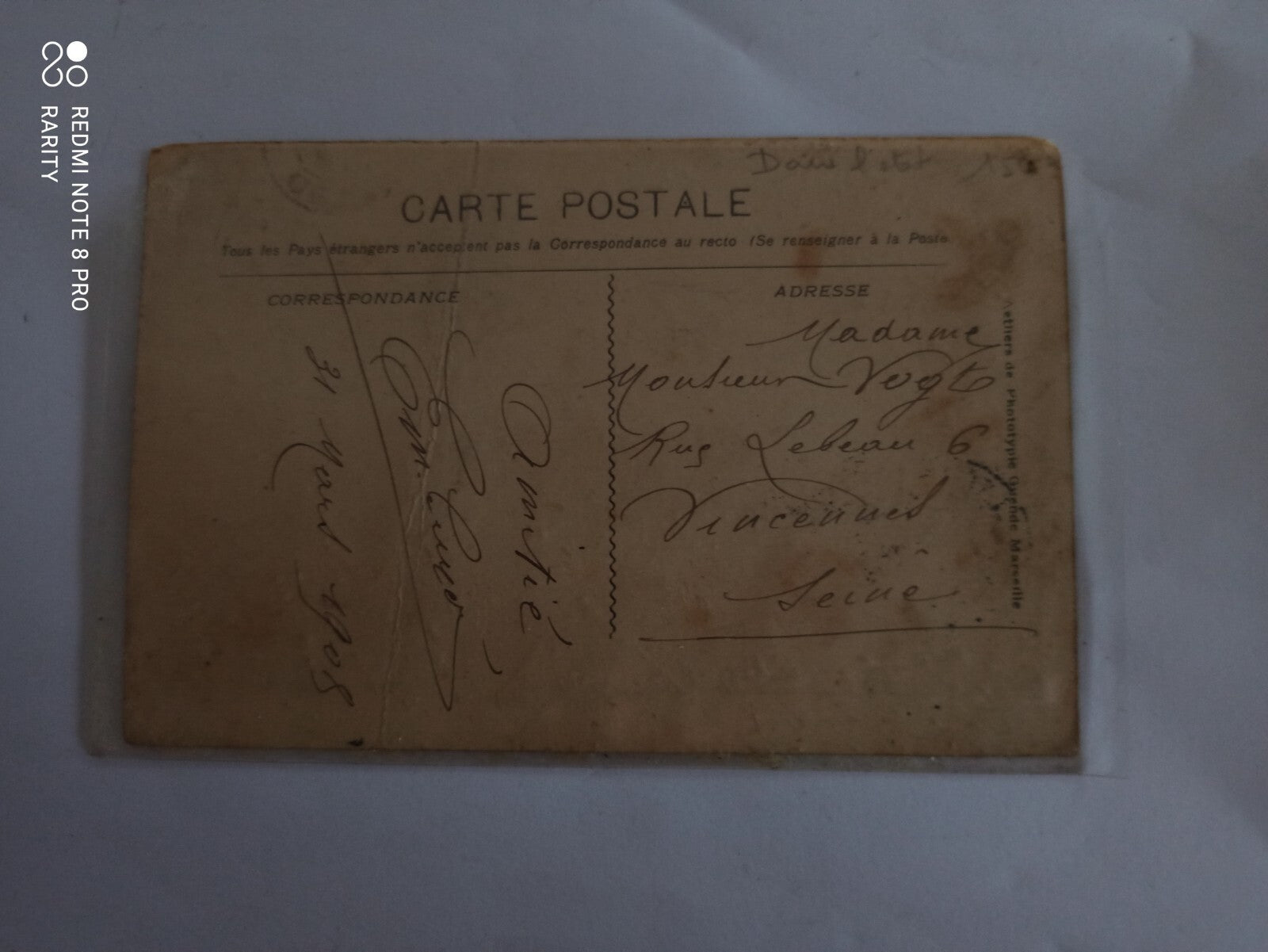 Carte postale ancienne Sainte-Baume excursion chevaux paysage rare