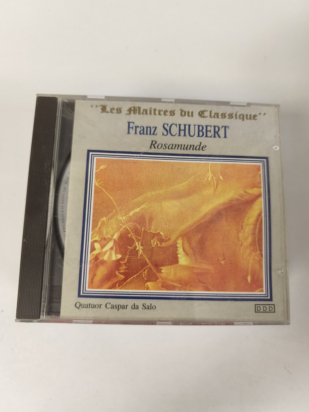 CD Franz Schubert Rosamunde Quatuor Caspar da Salo classique DDD pochette jaune