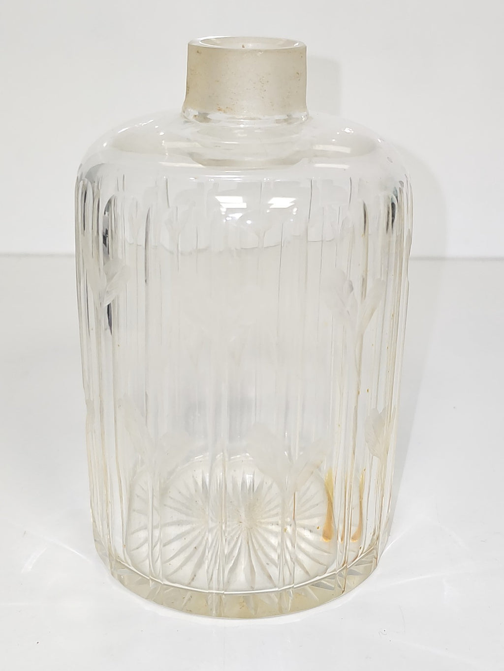 Grande bouteille de parfum rétro vide ancien flacon déco collection vintage