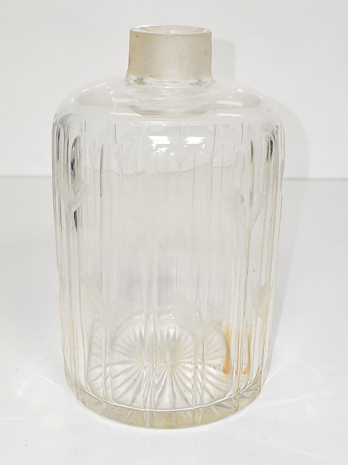 Grande bouteille de parfum rétro vide ancien flacon déco collection vintage