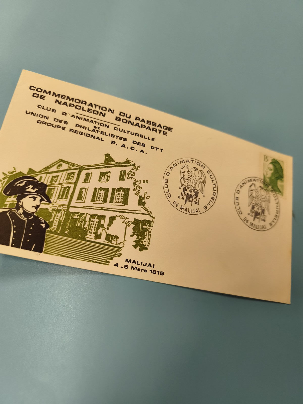 Enveloppe FDC premier jour Napoléon Bonaparte Mali Jai 1815 timbre vert
