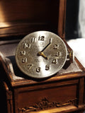 Cadran montre mécanique Anker vintage argenté 17 rubis Incabloc rétro