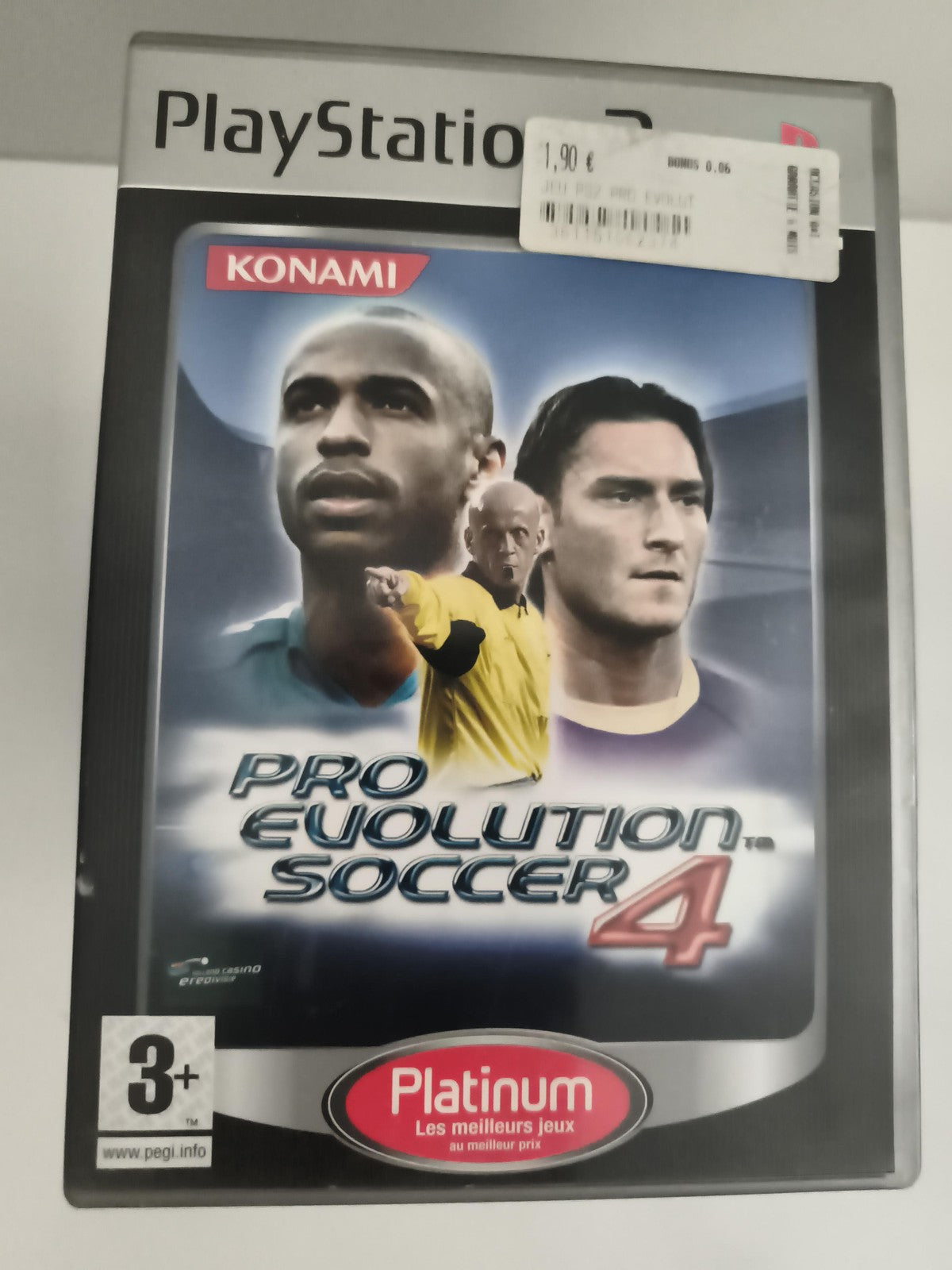 Jeu PlayStation Pro Evolution Soccer 4 Platinum Konami PS2 football
