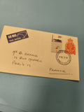 Enveloppe premier jour FDC timbre 25c Nouvelle-Zélande cachet Air Mail