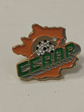 Pin's ancien rétro Cerap vintage, badge collection, objet publicitaire rare