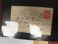Lettre affranchie FM Marrakech 1955 Base Aérienne cachet postal France philatéli