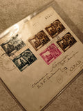 Lettre affranchie Belgique 1935 timbres chevaliers oblitérés Philatélie (Ref 27)