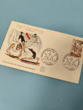 Enveloppe FDC premier jour émission Gymnastique Strasbourg 1978 avec illustratio