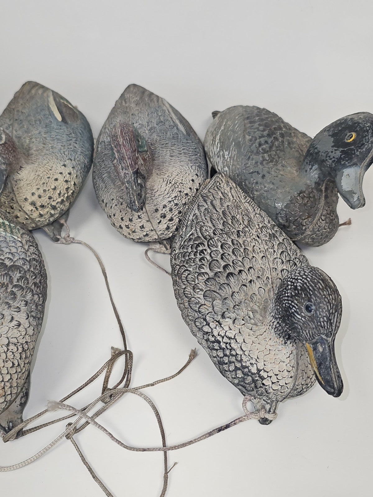 Lot statues canards décoratifs signées Alzavola Moretta animaux déco maison